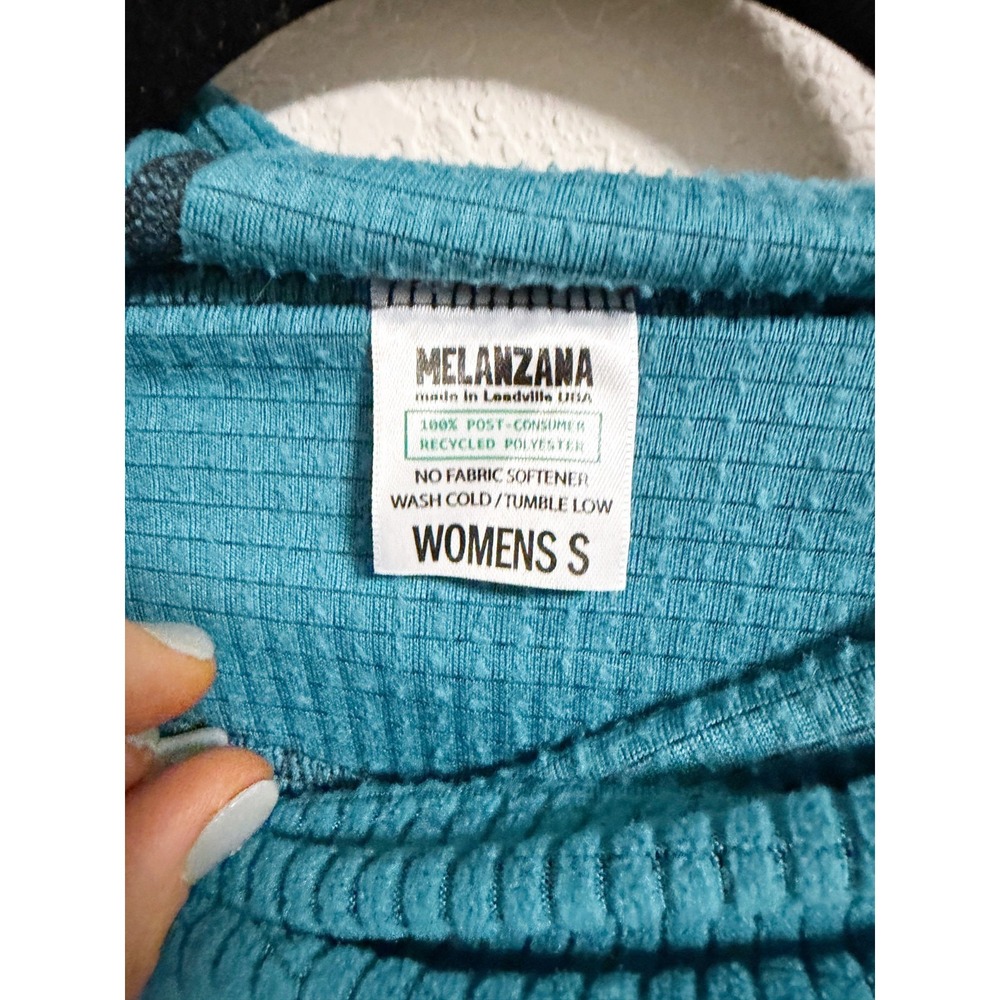 Melanzana Micro‎ Grid Fleece Hoodie V2 Pullover Lightweight Marine Blue Small - Picture 3 of 4